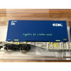 Roco 76947 Sgnns AAE container wagon Ekol