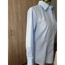 Seidens Ticker lichtblauwe blouse maat 42