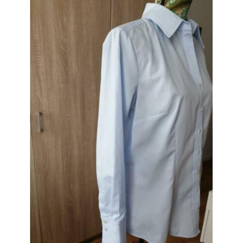 Seidens Ticker lichtblauwe blouse maat 42
