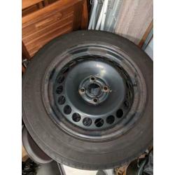 Winterbanden met velg Opel Corsa