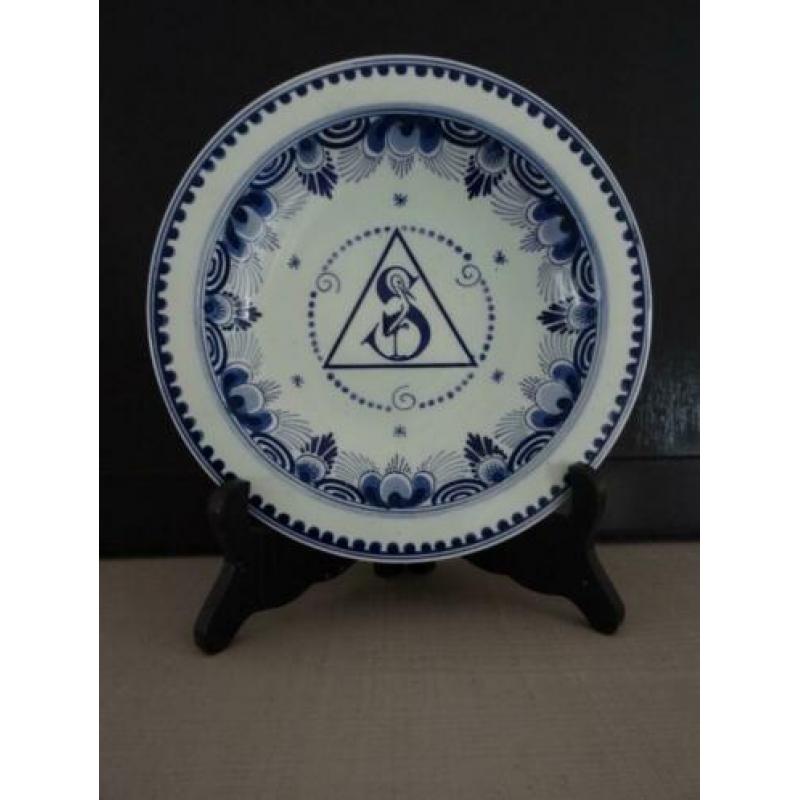 Delfts blauw bordje - ooijevaar
