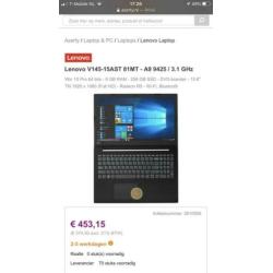 Lenovo V145-15AST A9 / 3.1 GHz nieuwe laptop