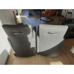4 eetkamer stoelen op wieltjes