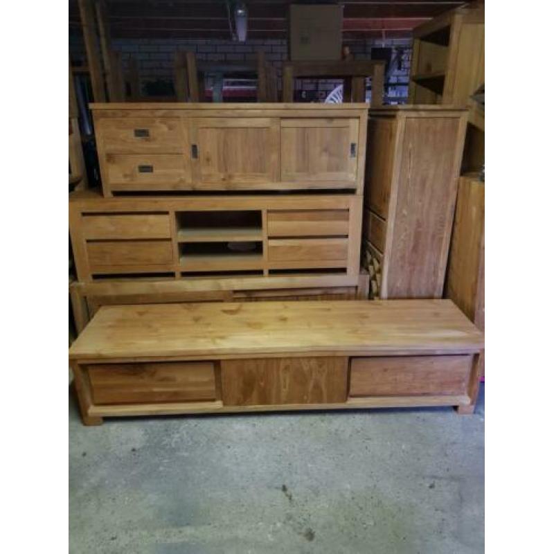 Teakhouten tv meubel Met lades