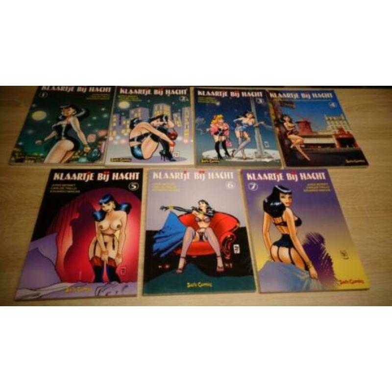 Klaartje bij nacht stripboeken 7 stuks zgan