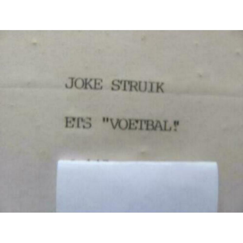 Schilderijlijst Ets Joke Struik 1 x Voetbal 1 x Tennis