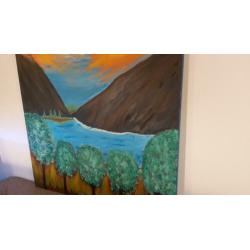 Acryl katoenen canvasdoek 100x100 cm