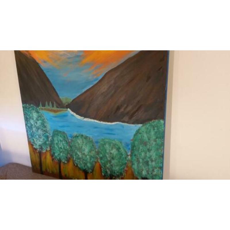 Acryl katoenen canvasdoek 100x100 cm