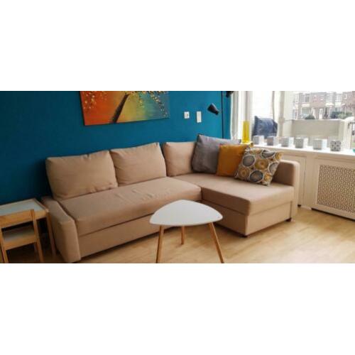 Friheten hoekbank/slaapbank Beige