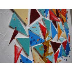 Abstract met 3 d effect en Geweldig Kleuren Palet