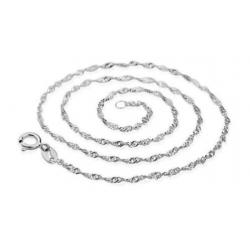 Nieuw! 925 sterling zilveren Collier gedraaid - ketting