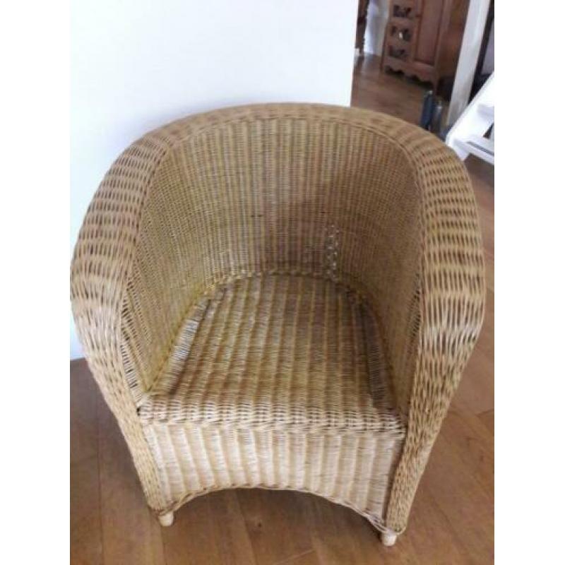 rotan/rieten fauteuil/stoel