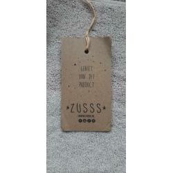 Zusss badhanddoek / strandhanddoek grijs / beige