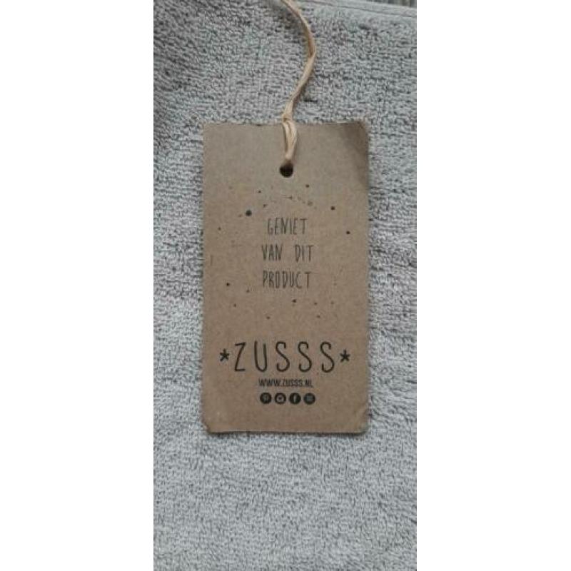 Zusss badhanddoek / strandhanddoek grijs / beige