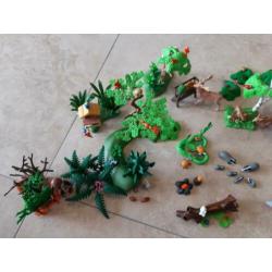 Bos vol dieren en andere attributen