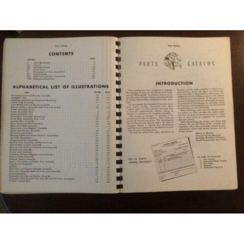 wurlitzer service instructions and parts catalog model 1015