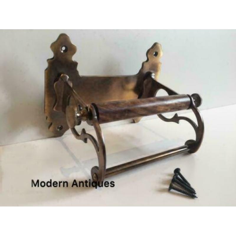 Antiek Victoriaanse Toiletrolhouder vintage / toilettafel