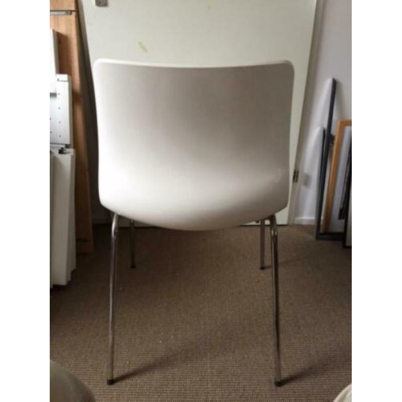 Mooie witte eetkamerstoelen