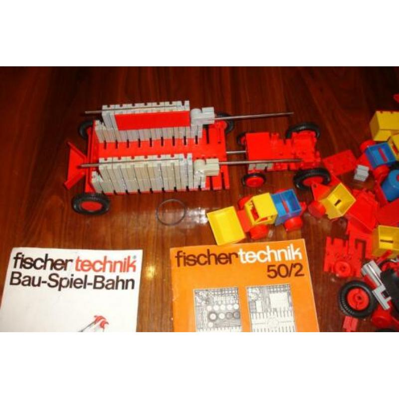 Fischer technik vintage doos xl veel grote set met boekjes!