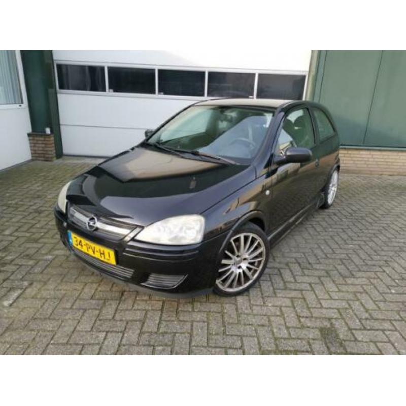 Opel Corsa 1.4 3D 2004 Zwart APK 11-2020! Lees beschrijving!