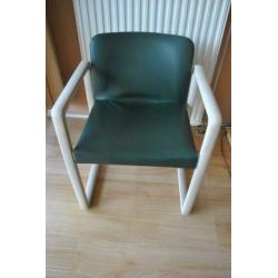 Stoelen, 2 stuks, vintage, jaren 70, kunststof, skai