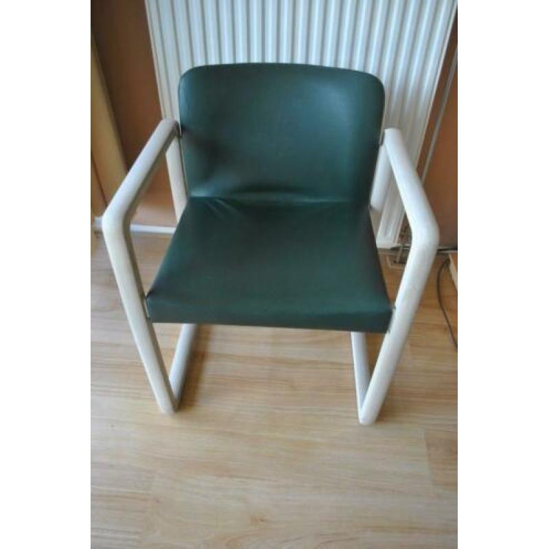 Stoelen, 2 stuks, vintage, jaren 70, kunststof, skai