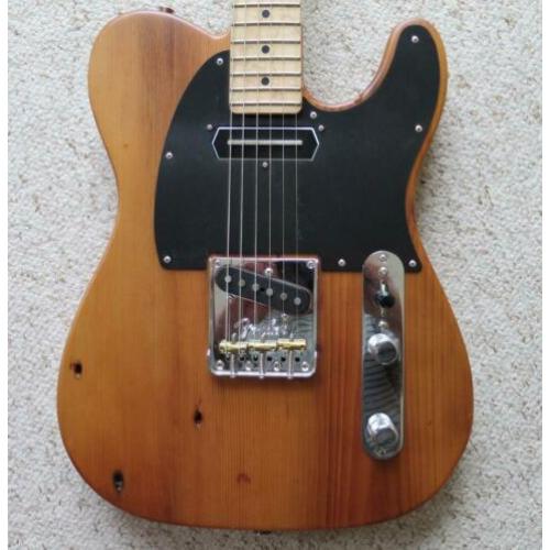i.p.v een dure VIntage: LTD old Pine Fender Telecaster TOP!