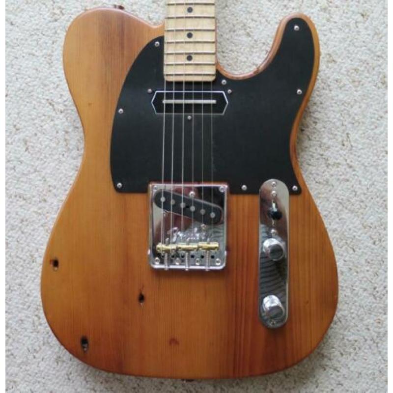 i.p.v een dure VIntage: LTD old Pine Fender Telecaster TOP!