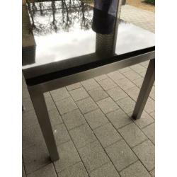 Eetkamertafel rvs/ graniet