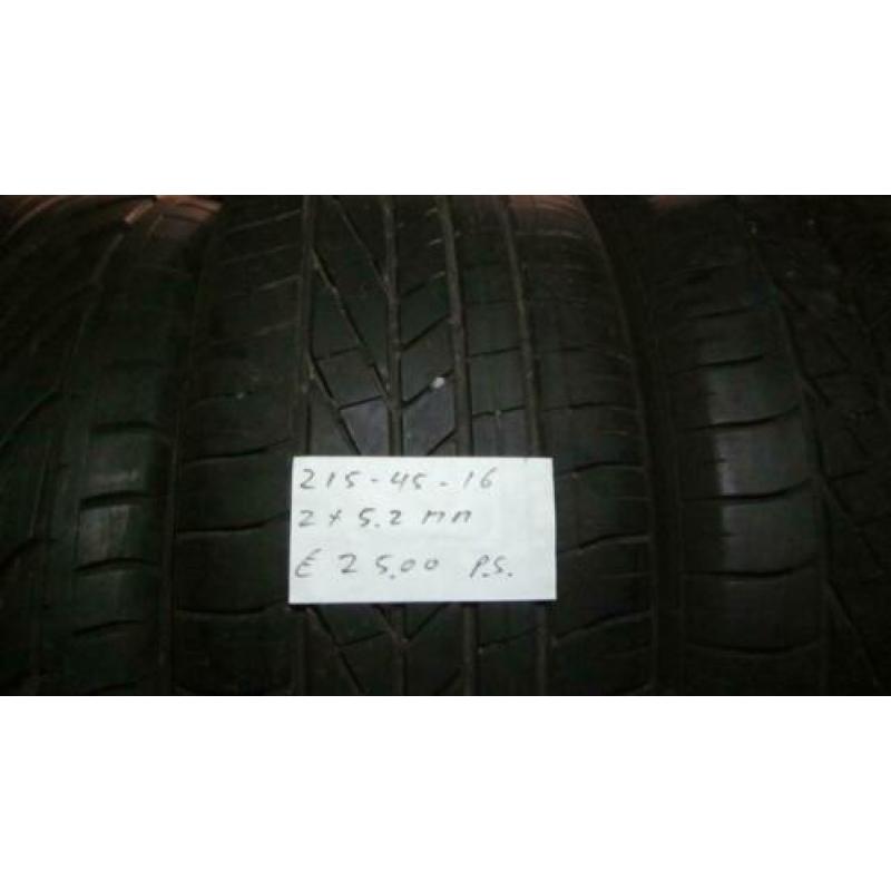 215 45 16 Goodyear, Bridgestone zomer banden