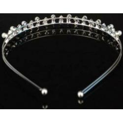 Prachtige Strass Kristal parel druppels Diadeem haarband