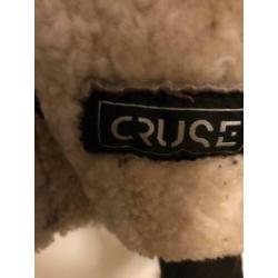 Leren jas met lamswol gevoerd merk Cruse