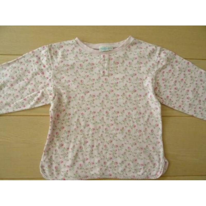 Schattige roze pyjama met bloemen van Feetje mt. 116