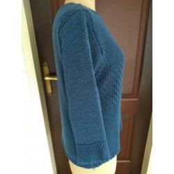 Gebreide blauwe trui Kookai maat 2 (42)