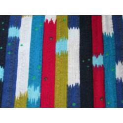 Quilt Patchwork Wenskaart knutselstofje nr 2820 jaren 70 mot