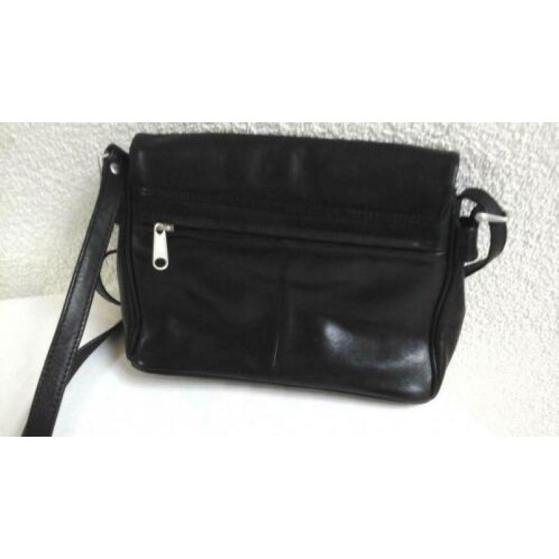 My Lady: z.g.a.n. dames hand/schoudertas kleur: zwart.