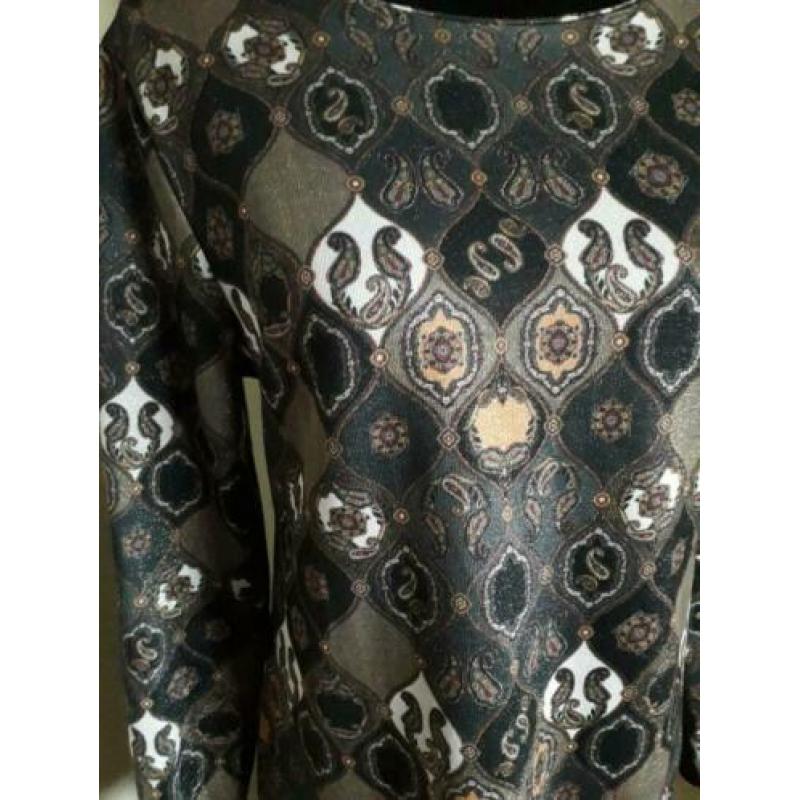 Nieuwe aparte stretch jurk met print, maat L/XL