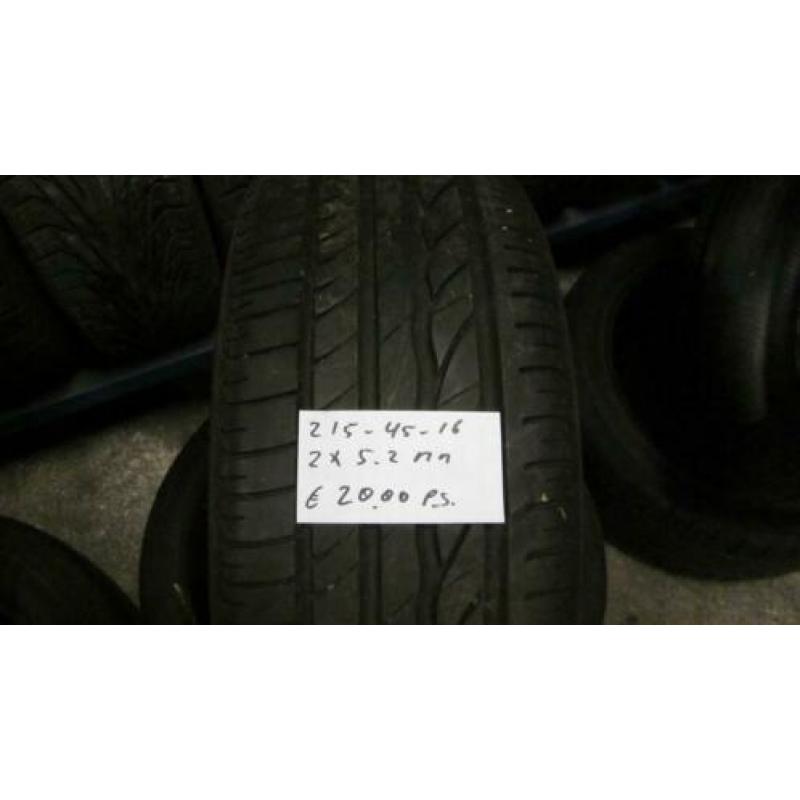 215 45 16 Goodyear, Bridgestone zomer banden