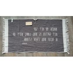 Zusss badhanddoek / strandhanddoek grijs / beige