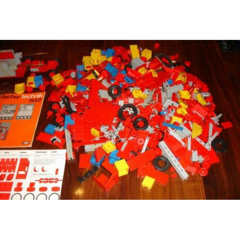 Fischer technik vintage doos xl veel grote set met boekjes!