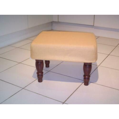 UNI geel linnen - op uw NIEUWE footstool !! 550 D.NOTEN !