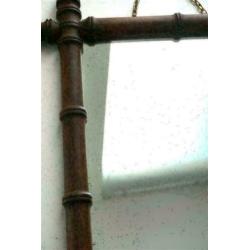 Faux bamboe/bamboo spiegel