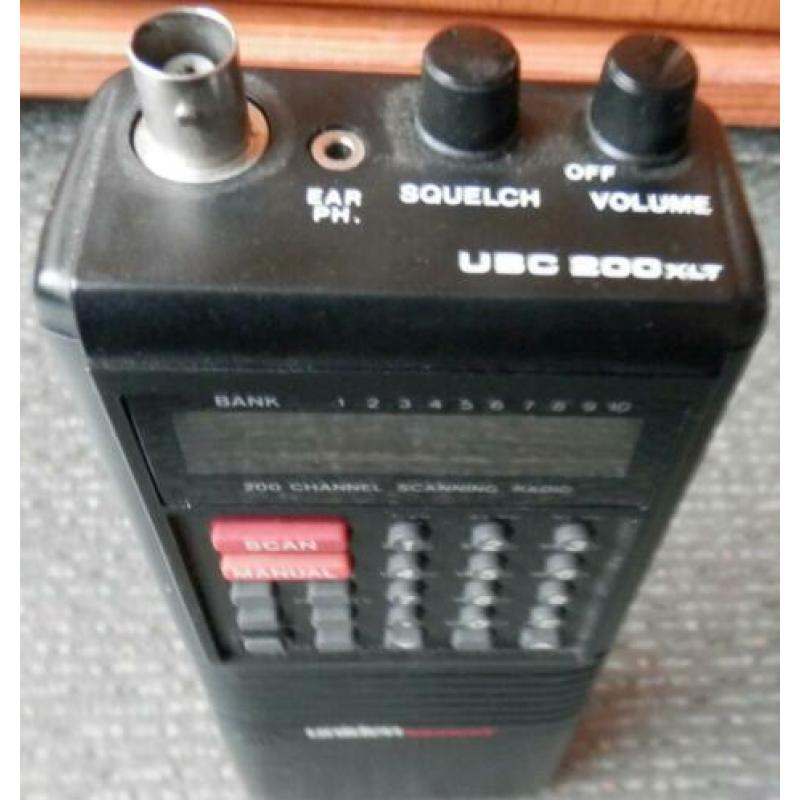 Uniden UBC-200XLT portable scanner 200 kanalen + Luchtvaart.