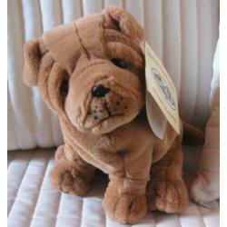 Pluche hondjes ( vader,moeder en pup)