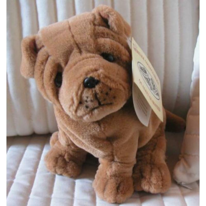 Pluche hondjes ( vader,moeder en pup)