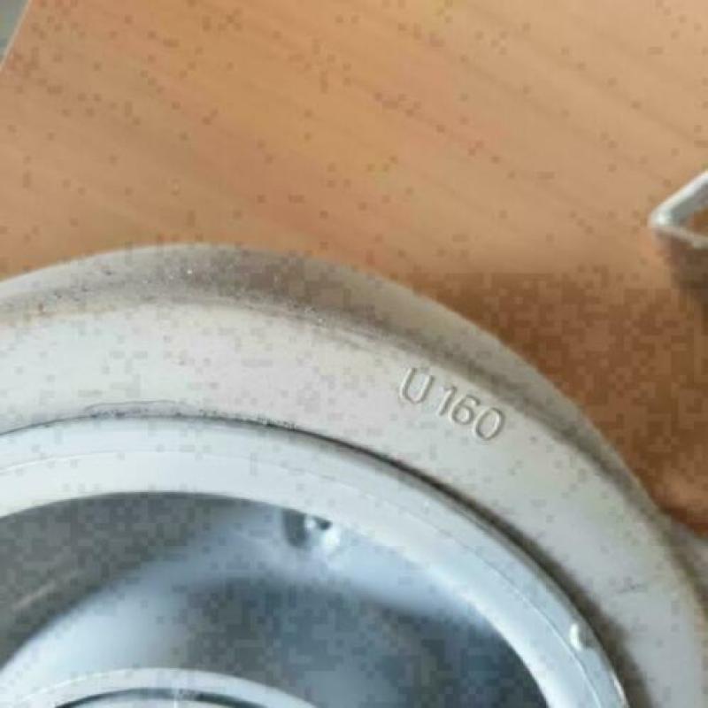 set zware prof. geremde RVS zwenkwielen en bokwielen 160 mm