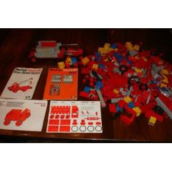 Fischer technik vintage doos xl veel grote set met boekjes!