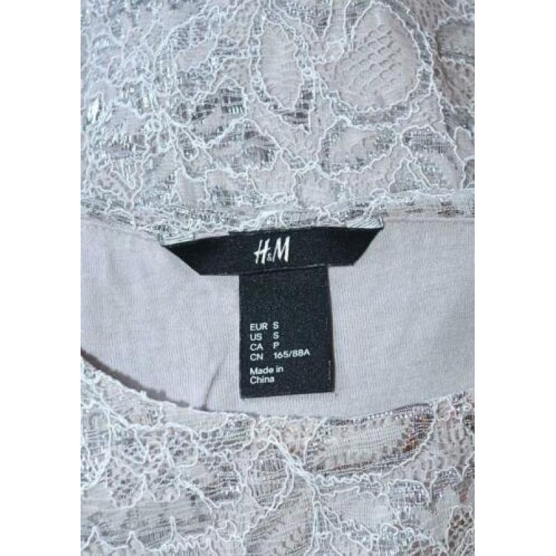 HM glitter kant top S shirt