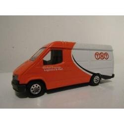 Zgan Twee Bussen TNT Mercedes 207 D en Ford Transit