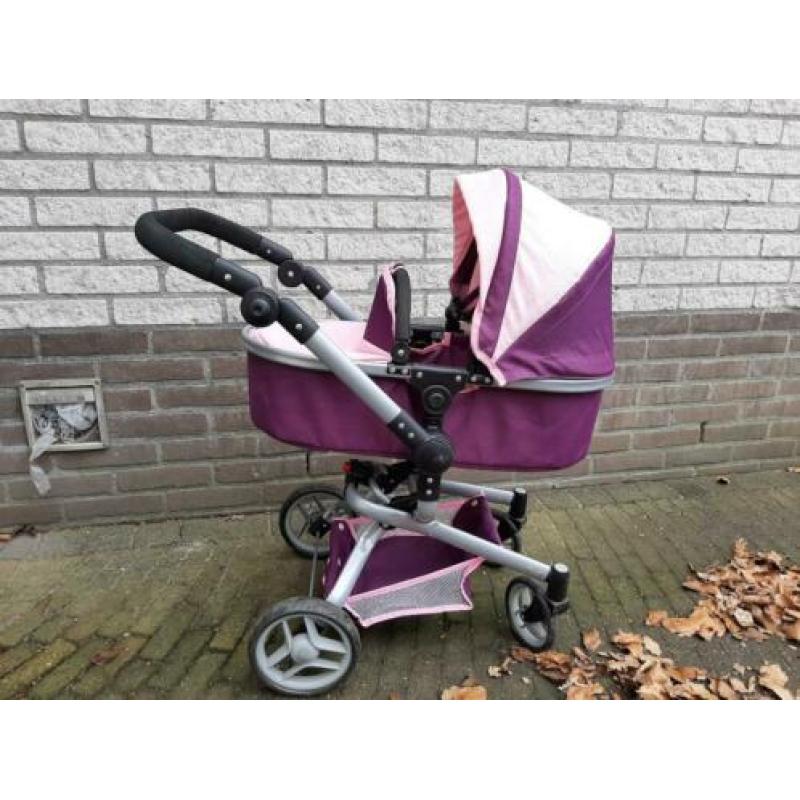 Poppenwagens paars/roze